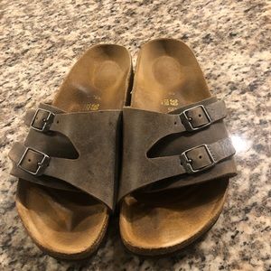 Great pair of Birkenstock grey sandals